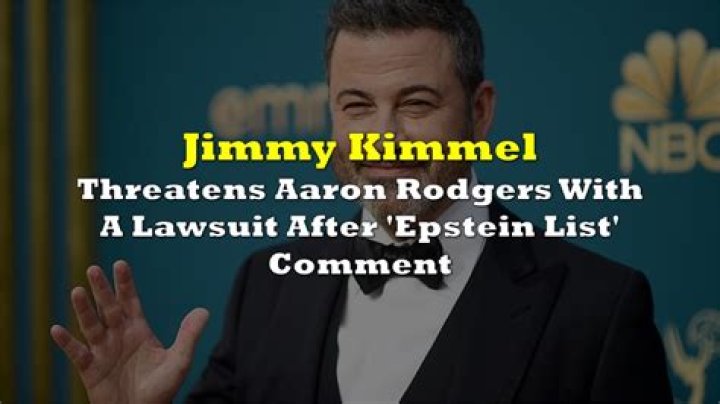 Aaron Rodgers suggested that Jimmy Kimmel is on Epstein’s list, Kimmel clapped back