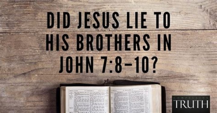 Did Jesus lie to His brothers in John 7:8–10?