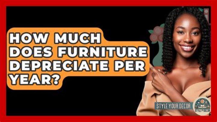 Does furniture depreciate?