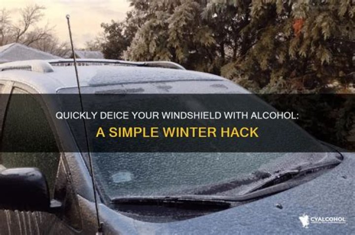Does rubbing alcohol deice windshield?