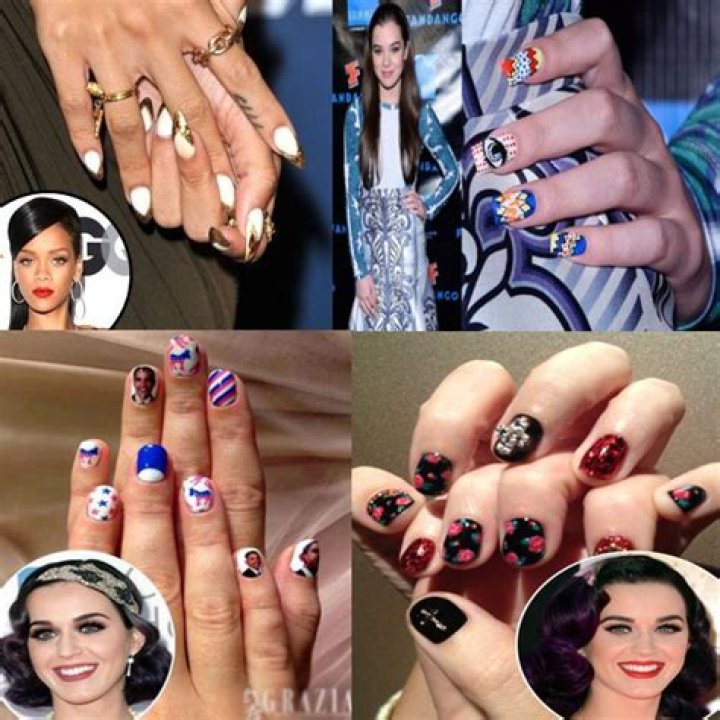 Do not miss these 8 Hollywood Celebrities Manicures, Nail Art. Whose design is the best?