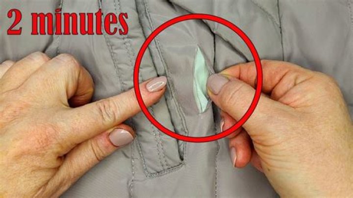 How do you fix a burn hole in a nylon jacket?