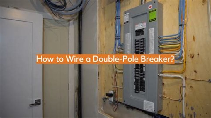 How do you wire a two pole breaker?
