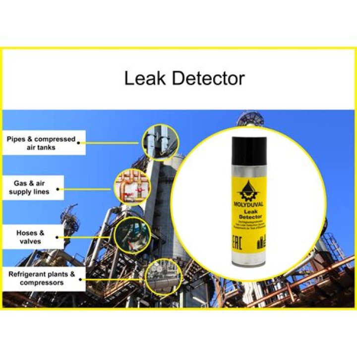 How does gas leak detector spray work?