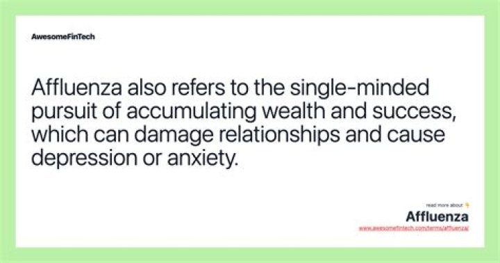 Is affluenza a real word?