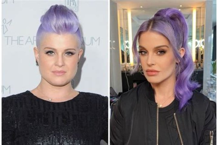 Kelly Osbourne got shock orange color hair: better than the purple?