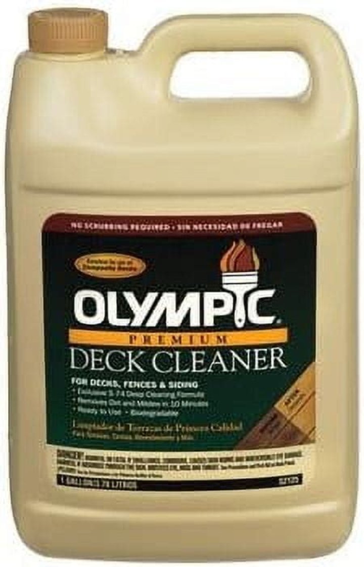What are the ingredients in Olympic Deck Cleaner?