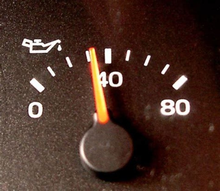What does it mean when the oil gauge is on H?