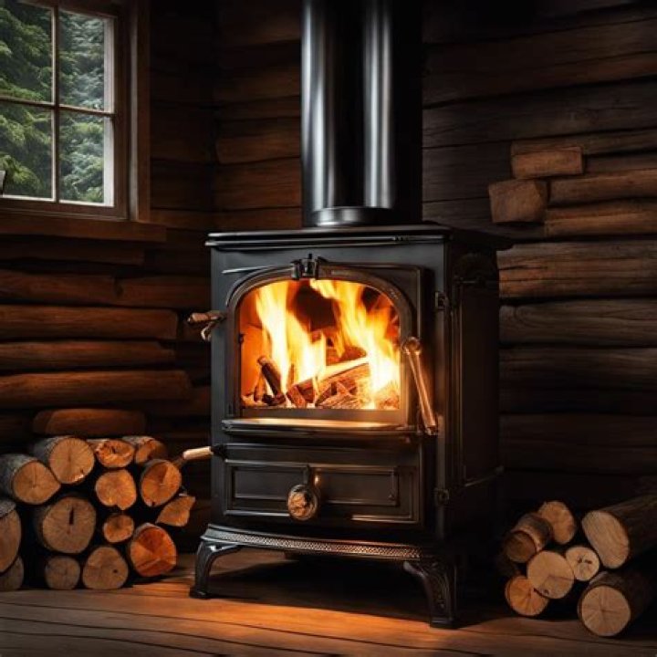 What does the damper do on a wood stove?