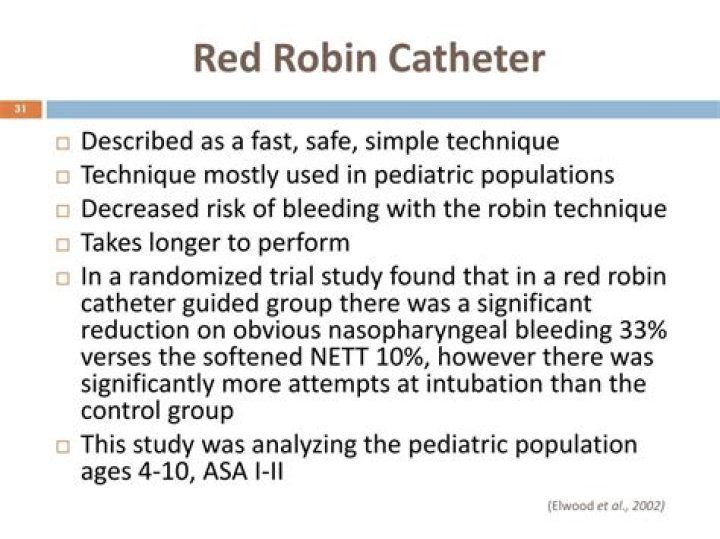 What is a Red Robin catheter?