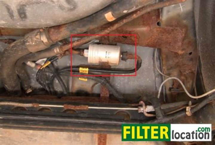 Where is the fuel filter on a 2003 Altima?